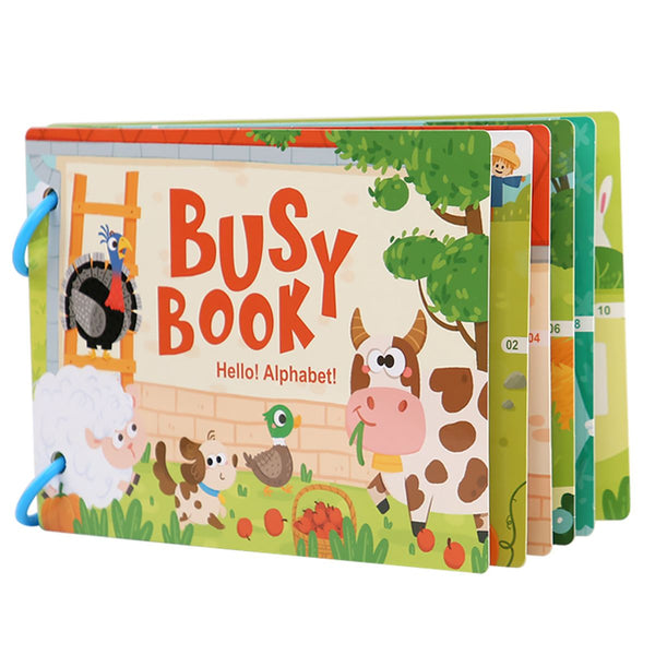 Montessori Preschool Busy Book for Toddlers Learning Activities Homeschool
