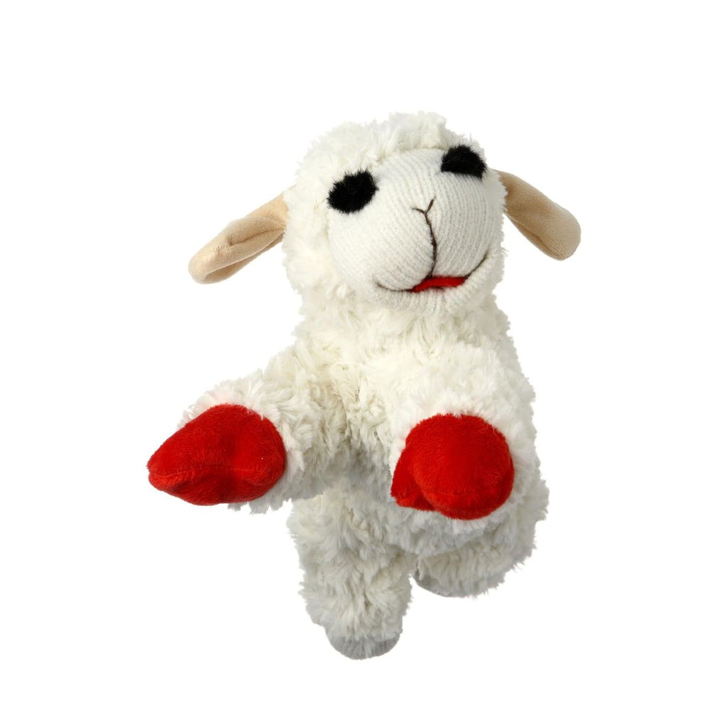Stuffed Plush Interactive Pet Toy For Dogs Cats , Soft Squaker Chew Lamb
