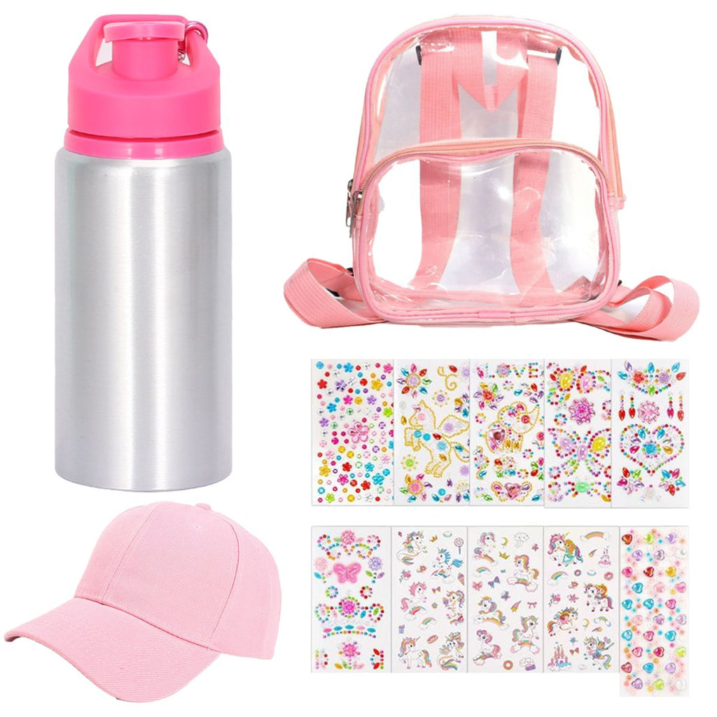 Decorate bottle Cap Bag Unicorn Gem stickers DIY Girls Gift Arts and Craft